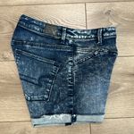 American Eagle  High Rise Super Stretch Button Fly Blue Jean Shorts Size‎ 2 Photo 1