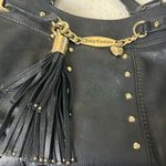 Juicy Couture  Black Genuine Leather Tote Crossbody Photo 6