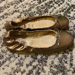 Sam Edelman  Felicia Snake Embossed Ballet Flat size 8.5 Pewter Photo 2