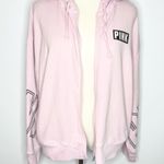 PINK - Victoria's Secret PINK VICTORIA’S SECRET Light Baby Pink Full Zip Hoodie Hooded Jacket Small Photo 6