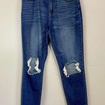 No Boundaries  Women’s Distressed Denim Jean Medium Wash Size Juniors 11 Photo 0