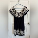 Label By Five Twelve Embroidered Linen Dress Size Xl Woman Pockets Blue Photo 1