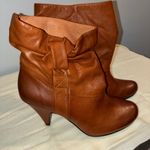 Steve Madden NEW Womens 6M Jessie Brown Leather Slouchy Heeled Ankle Boot Casual Photo 0