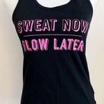 PINK - Victoria's Secret Nike • Black Pink Sweat Now Glow Later Tank Top Photo 0