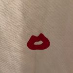 Loft Pink Red Kiss Lips Crewneck Long Sleeve Sweatshirt Sweater XL Photo 3