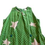 Girls From Savoy Anthropologie Green Star Print Silk Dress A Photo 3