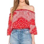Tops Tularosa Alexa Bandana Print Off The Shoulder Top Size M Photo 0