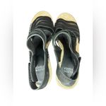 Eileen Fisher Largo Espadrille Suede Wedge Size 7.5 Black Photo 10