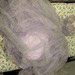 Alyce Paris Lavender Full Length Ball embroidered with 3D Flowers, beaded skirt and top Photo 3