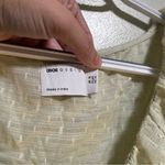 ASOS  Light Green Mini Dress Ruffle Long Sleeve Swiss Dot Boho Spring Cottagecore Photo 3