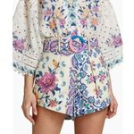 Anthropologie  FARM Rio Cotton high Waisted Shorts Romantic Bandanas NO BELT Sz L Photo 4