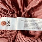 ZARA Pleated High Neck Long Sleeve Blouse Dusty Rose Pink Size Small Photo 4