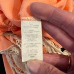 Illa Illa vintage coral halter top with cream crochet lace inserts Size M Photo 6