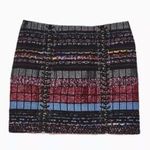 Ramy Brook  KAROLYN TWEED LACE-UP SHORT SKIRT IN MULTI TWEED NWT 6 small Photo 4