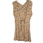 Vintage 90s Adjustable Cream Floral Hippie Cottagecore Flower Pattern Ro… Pink Size 20W Photo 1