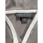 Free Fly Women's Bamboo Waffle Hoodie Ultra Soft Thermal Knit Hooded Top size XS Tan Photo 2