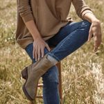 Donald Pliner Black Leather Heeled Boots 9.5 Ankle boots Casual Booties Photo 9