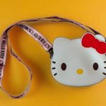 Hello Kitty New in stock  4”  crossbody purse white w/strap new Photo 0