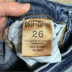 Driftwood Women's  Light Wash Meg Classic Fit Raw Hem Cropped Jeans 26 Button Fly Photo 9