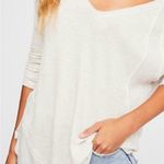 Free People  we the free Catalina v-neck long sleeve wafle knit thermal shirt S Photo 4