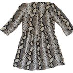 Maeve EUC Anthropologie Juno Snake Print Button Down Long Sleeve Shirt Dress XS Photo 2