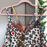 FOR THE REPUBLIC Maxi Dress Colorful Patchwork Elephants Size Medium Photo 3