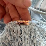 VS Pink Lace Light Blue Bralette Size M Photo 2