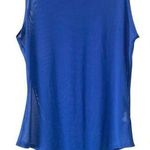 ARIA CLOTHING Sheer Mesh Sleeveless Bodysuit Size Small Blue Going Out Sexy Photo 0