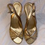 BCBGMAXAZRIA Women’s Gold Wedge Shoes  Photo 2