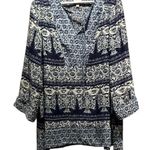 Fig and Flower Women’s Bohemian Tunic Shirt Size XL Blue Photo 0
