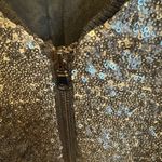 La Fee Verte Black and Silver Bomber Jacket with Metallic Finish Photo 3