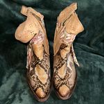 Cuadra Women’s Python Leather Ankle Boots Size 7 Photo 4
