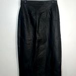 Vintage leather Laurice midi skirt Photo 0