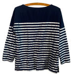 J.Crew Women’s Size Small Metallic Striped Boat Neck Top Style C6694 Photo 6