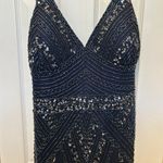 Navy Blue Prom Dress Size 18 Photo 1