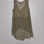 Wet Seal  Y2K Sage Lace High Low Top Photo 2