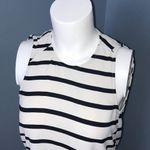 Madewell Area Tank XXS Ivory & Black Striped Shell Photo 2
