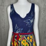 Desigual  rhinestone belted tank top style casual paisley dress small Photo 2