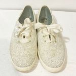 Kate Spade  Size 11 White Glitter Sparkle Wedding Low Top Sneaker Photo 1