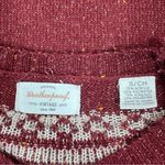 Weatherproof  Vintage Fairisle Pullover Sweater Chili Red Small Photo 9