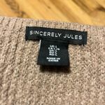 Sincerely Jules Warm Brown Knit Top Size L Photo 2