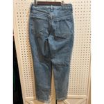 Old Navy  OG Straight High Rise Jeans Secret Slim Pockets Light Wash‎ Distressed Photo 5