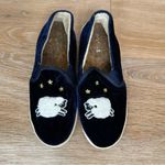 Soludos Midnight Blue Sheep Velvet Sneakers, Size 5.5 Photo 5