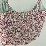 ARITZIA Sunday Best floral smocked milkmade crop top size extra small Purple Photo 3