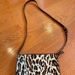 Brahmin Vintage Leather and Leopard Print Cross Body Bag Photo 3