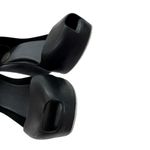 Melissa Black and White Patchuli Peep Toe Jelly Ankle Strap Wedge Shoe Size 6 Photo 8