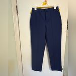 Lands' End NWT Women’s Lands’ End Deep Sea Navy High Rise Pintuck Pencil Ankle Pants Sz 4 Photo 1