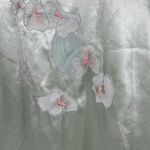 Natori  light green long nightgown floral flower print lightweight size small Photo 3