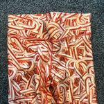 Terez  Christmas candy cane Large L Red and White Patterned Leggings 20% spandex Photo 2