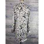 Chico's  0 Button Down Tunic Women S Hi Low Flutter Hem Long Sleeve Crinkle NWT Photo 2